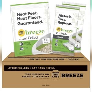 Purina Tidy Cats Breeze Litter System Cat Refill Bundle